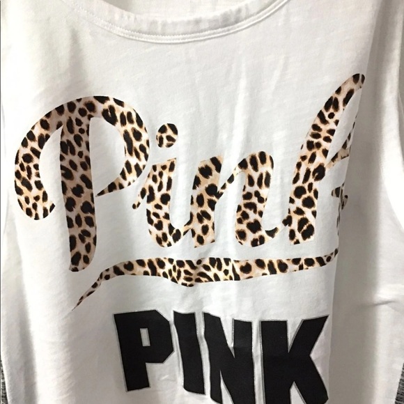 SOLD NEW VS PINK CHEETAH LOGO MUSCLE TANK XS RARE - Picture 5 of 8
